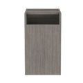 Office Filing Cabinets & Shelves | Alera ALEVA542822GY 15.63 in. x 20.5 in. x 28.5 in. Valencia Series Full Pedestal File Left or Right 2 Legal/Letter-Size File Drawers - Gray image number 2