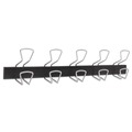 Wall Racks & Hooks | Alba PMPRO5M 29.92 in. x 2.95 in. x 6.45 in. 22 lb Capacity Metal Wall-Mount Coat Hooks - Silver image number 0