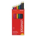 Pencils | Universal UNV55324 Woodcase 3 mm Colored Pencils - Assorted Colors (24/Pack) image number 3