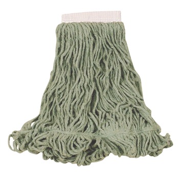 MOPS | Rubbermaid Commercial FGD25306GR00 Super Stitch Blend Cotton/Synthetic Mop Head - Large, Green (6/Carton)