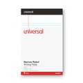 Notebooks & Pads | Universal UNV56300 5 in. x 8 in. Premium Narrow Rule Writing Pads - White (6/Pack) image number 2