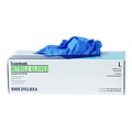 Disposable Gloves | Boardwalk 395LBXA 5 mil Disposable General-Purpose Powder-Free Nitrile Gloves - Large, Blue (100/Box) image number 2