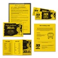 Copy & Printer Paper | Astrobrights 22533 24 lbs. Bond Weight 11 in. x 17 in. Color Paper - Solar Yellow (1-Ream) image number 3
