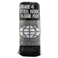 Just Launched | GMT 117007 #4 Extra Coarse Industrial-Quality Steel Wool Hand Pads - Steel Gray (192/Carton) image number 2