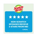 Cleaning Tools | Scotch-Brite 529-5 4.4 in. x 2.6 in. 0.8 in. Thick Non-Scratch Multi-Purpose Scrub Sponge - Blue (9/Pack) image number 2