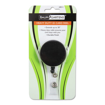  | SICURIX BAU68814 30 in. Extension Heavy Duty ID Card Reel - Black/Chrome