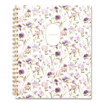 OFFICE AND OFFICE SUPPLIES | AT-A-GLANCE LB38905A 11 in. x 8.5 in. 12-Month (Jul 2025-Jun 2026) Leah Bisch Petite Floral Academic Weekly Monthly Planner - Purple/Green Cover