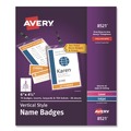 Avery | Avery 08521 4.25 in. x 6 in. Top Load Lanyard-Style Badge Holder with Laser/Inkjet Inserts - White (75/Pack) image number 0