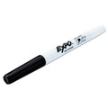Washable Markers | EXPO 1871131A Extra-Fine Bullet Tip Low-Odor Dry-Erase Marker - Black (1-Dozen) image number 1