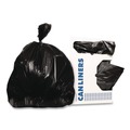 Trash Bags | Heritage K1475QK 57 in. x 75 in. 2 mil. 96-Gallon Linear Low-Density Can Liners - Black (50/Carton) image number 0