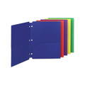 File Folders | Smead 87939 11 in. x 8.5 in. 50-Sheet Capacity Poly Snap-In 2-Pocket Folder - Assorted (10/Pack) image number 1