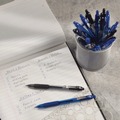 Pens | Zebra 12225 1 mm Retractable Medium Z-Grip Ballpoint Pen - Blue Ink, Translucent Blue/Blue Barrel (24/Pack) image number 3
