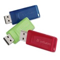 Office Electronics & Batteries | Verbatim 99811 32 GB Store 'n' Go USB Flash Drive - Assorted Colors (3/Pack) image number 0