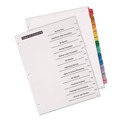 Just Launched | Office Essentials 11679 Table 'n Tabs 11 in. x 8.5 in. 12-Tab Jan. to Dec. Dividers - Assorted (1-Set) image number 3