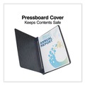 Report Covers & Pocket Folders | Universal UNV80571 8.5 in. x 11 in. 3 in. Capacity 2-Piece Prong Fastener Pressboard Report Cover - Black image number 1