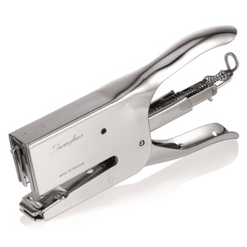  | Rapid 90119 50-Sheet Capacity 0.25 in. to 0.31 in. Staples 2 in. Throat Classic K1 Plier Stapler - Chrome