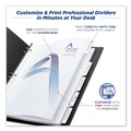 Dividers & Tabs | Avery 11515 Print-On 11 in. x 8.5 in. 5-Tab 3-Hole Customizable Punched Dividers - White (5/Pack) image number 6