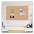 Bulletin Boards | U Brands 003U00-01 47 x 35 Cork Bulletin Board - Tan Surface/Birch Wood Frame image number 2