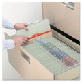 File Folders | Smead 13776 2/5-Cut Tab Pressboard Classification Folders with 4 SafeSHIELD Fasteners - Letter Size/Gray-Green (10/Box) image number 6