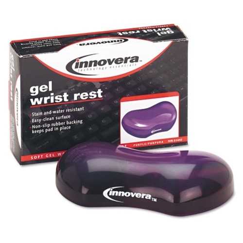 Mouse Pads & Wrist Support | Innovera IVR51442 Gel Mouse Wrist Rest - Purple image number 0