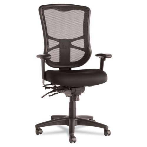 Alera | Alera ALEEL41ME10B 17.2 in. to 20.6 in. Seat Height Elusion Series Mesh High-Back Multifunction Chair Supports Up to 275 lbs. - Black image number 0