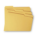 File Folders | Smead 12234 0.75 in. Expansion Reinforced 1/3-Cut Top Tab Colored File Folders - Letter Size/Goldenrod (100/Box) image number 3
