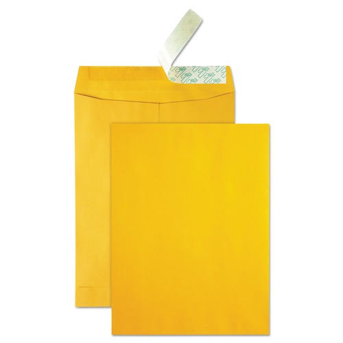 Envelopes & Mailers | Quality Park QUA41620 Redi-Strip 10 x 13 Cheese Blade Flap High Bulk Catalog Envelope - Brown Kraft (250/Carton) image number 0