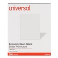 Sheet Protectors | Universal UNV21127 Letter Size Nonglare Economy Top-Load Poly Sheet Protectors - Clear (200/Box) image number 0