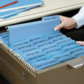 File Folders | Smead 64099 Letter Size 1/3-Cut Tabs FasTab Hanging Folders - Blue (20/Box) image number 2