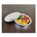 Food Trays, Containers, and Lids | Boardwalk BWKROUND7FLID 7 in. Flat Paper Lids Aluminum Round for To-Go Containers - Silver (500/Carton) image number 3