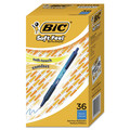 Pens | BIC SCSM361-BE Medium 1 mm Soft Feel Retractable Ballpoint Pen Value Pack - Blue (36/Pack) image number 0