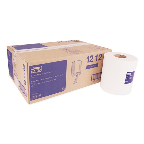 Paper Towels and Napkins | Tork 121202 Advanced 2-Ply 8.5 in. x 11.8 in. Centerfeed Hand Towels - White (6/Carton) image number 0
