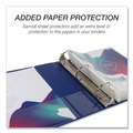 Binders | Samsill MP46469 11 in. x 8.5 in. 2 in. Capacity 3 Rings Durable D-Ring View Binders - Blueberry/Blue Coconut/Dragonfruit/Purple (4/Pack) image number 2