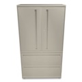 Office Filing Cabinets & Shelves | HON H785LS.L.L Brigade 700 Series 36 in. x 18 in. x 64.25 in. Three-Shelf Enclosed Storage with Two File Drawers - Putty image number 0