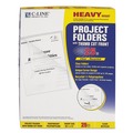 File Folders | C-Line 62127 Heavyweight Poly Project Folders - Letter, Clear (25/Box) image number 0