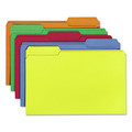File Folders | Smead 16943 1/3-Cut Tabs Assorted Legal Size 0.75 in. Expansion Colored File Folders - Assorted Colors (100/Box) image number 1