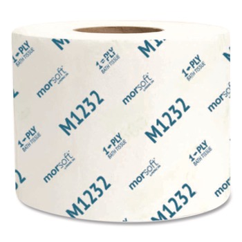 | Morcon Paper M1232 Morsoft Controlled Bath Tissue, Septic Safe, 1-Ply, White, 1,200 Sheets/Roll, 48 Rolls/Carton