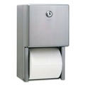 Just Launched | Bobrick B-2888 6-1/16 in. x 5-15/16 in. x 11 in. Stainless Steel 2-Roll Tissue Dispenser - Stainless Steel image number 0