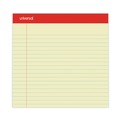 Just Launched | Universal M9-10630 8.5 in. x 11.75 in. 50 Sheets Wide/Legal Rule Red Headband Perforated Ruled Writing Pads - Canary-Yellow (1 Dozen) image number 6