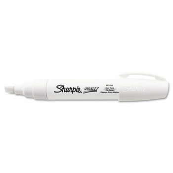 Sharpie 35568 Permanent Paint Marker - Extra-Broad Chisel Tip/White