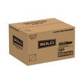 Cups and Lids | SOLO SDL58-0090 5 oz-8 oz SoloServe Dome Cup Plastic Lids - Clear (1000/Carton) image number 1