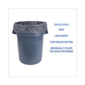 Storage Accessories | Boardwalk H8647PGK 56 Gallon 1.3 mil 43 in. x 47 in. Flat Pack Linear Low Density Industrial Can Liners - Gray (100/Carton) image number 5