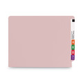 File Folders | Smead 25610 0.75 in. Expansion Shelf-Master Reinforced End Tab Colored Folders - Letter Size/Pink (100/Box) image number 1