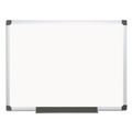 White Boards | MasterVision MA0507170 48 in. x 36 in. Value Lacquered Steel Magnetic Dry Erase Board - White Surface/Satin Aluminum Frame image number 0