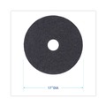 Just Launched | Boardwalk BWK4017BLA 17 in. Diameter Stripping Floor Pads - Black (5/Carton) image number 5