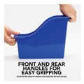 Boxes & Bins | Storex 70105U06C 4.75 in. x 12.63 in. x 7 in. Interlocking Book Bins with Clear Label Pouches - Assorted Colors (5/Pack) image number 3