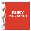 Notebooks & Pads | TOPS 73505 8.5 in. x 5.5 in. Sheets 1-Subject Narrow Rule Color Notebooks - Ruby Red Cover image number 4