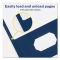 File Folders | Avery 47975 0.5 in. Capacity 11 in. x 8.5 in. Prong Fastener Two-Pocket Folder - Dark Blue (25/Box) image number 4