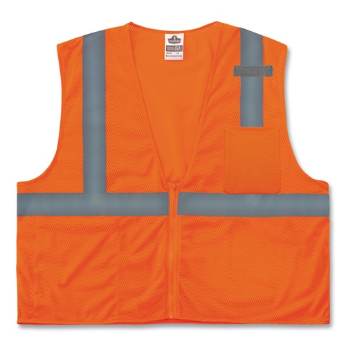 Safety & First Aid | Ergodyne 21049 GloWear 8210Z Class 2 Economy Mesh Vest Polyester Orange 4X-Large/5X-Large image number 0