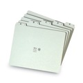 File Folders | Smead 50376 1/5-Cut Tab A to Z 8.5 in. x 11 in. Alphabetic Top Tab Indexed File Guide Set - Green (25/Set) image number 2